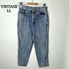 Y2K⭐ ヴィンテージ テーパードパンツ ブルーデニム LLサイズのサムネイル
