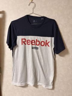 Reebok Tシャツ ネイビー ホワイト Lサイズのサムネイル