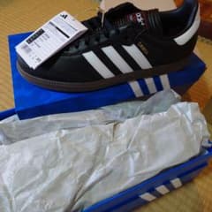 新品激安 A bathing ape adidas コラボ samba ブラックのサムネイル