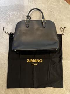 【ほぼ未使用】S.MANO ROUND BRIEF エスマーノ　ブリーフ　バッグ ほぼ未使用】S.MANO ROUND BRIEF エスマーノ ブリーフ バッグ - メルカリ
