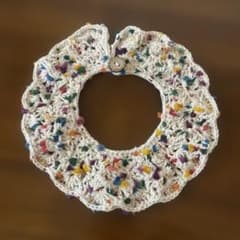 ハンドメイド かぎ針編み ベビー スタイ つけ襟風のサムネイル
