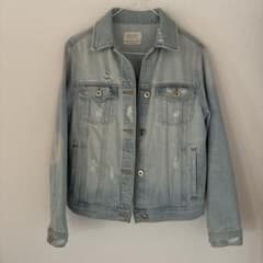 ZARA GIRLS デニムジャケット ダメージ加工 150cmのサムネイル