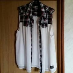 大きいサイズ☆４Ｌ☆シフォンベストのサムネイル