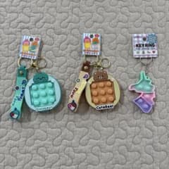 プシュポップ　キーホルダー3点セット売りのサムネイル