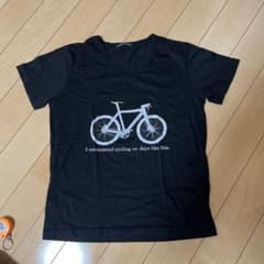 VALMAN メンズ Tシャツ ブラック 自転車プリント Mのサムネイル