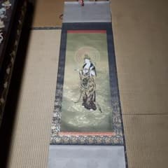 観音菩薩 掛軸 金色のサムネイル