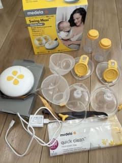 【美品】Medela Swing Maxi 電動ダブル母乳搾乳器　ハンズフリーのサムネイル