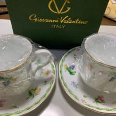 ジョバンニバレンチノ ペアコーヒー碗皿セットのサムネイル