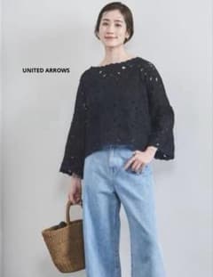 UNITED ARROWS 定価2.1万 クロッシー エンブロイダリー ニット - メルカリ