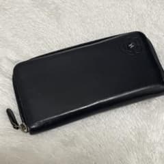 CHANEL シャネル カメリア ココマーク レザー ラウンドファスナー 長