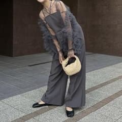 【完売品】ミミメメットチュール ANDRESDダブルクロスオールインワンドレスのサムネイル