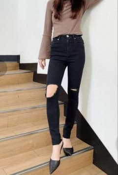 GYDA H/W KNEEダメージデザインカラーパンツ XSのサムネイル