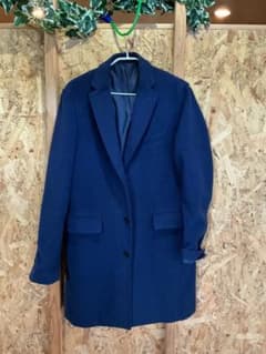 BEAMS チェスターコート ネイビー L