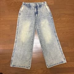 WEGO/【25年秋冬新作】ローライズバギーフレアデニムパンツのサムネイル