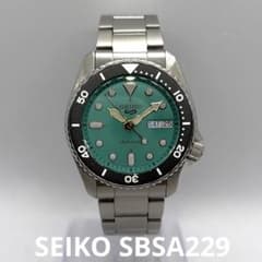 z*a様 SEIKO 5 SBSA229 ターコイズブルー 自動巻 箱・保・フル z*a様 SEIKO 5 SBSA229 ターコイズブルー 自動巻 箱・保・フル - メルカリ