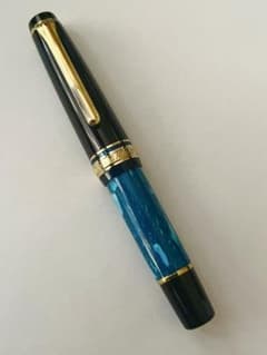 セーラー ランコントル 万年筆 ラメールブルー 限定 プロギアスリム