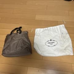 PRADA ブラウン ナイロンバッグ 保存袋付きのサムネイル