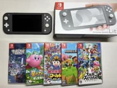 Nintendo Switch Lite 本体 グレー＋ソフト五本
