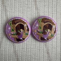 Disney Characters 刺繍缶バッジ 2個セットのサムネイル