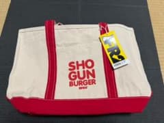 SHOGUN BURGER FR2コラボ トートバッグ ベージュ/レッド - メルカリ