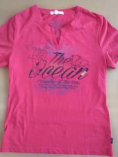 The Ocean グラフィックTシャツ Mサイズ ピンクのサムネイル