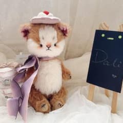 まろまゆDaliちゃん ぬいぐるみ アーティストベア 海外作家様 ハンドメイド まろまゆDaliちゃん ぬいぐるみ アーティストベア 海外作家様