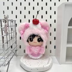 コーデュロイくまさん.12〜14cm/ピンク❤︎おすわりぬい服 着ぐるみちびぐるみ 391 ぬい服 ちびぐるみ用 着ぐるみ ピンク くま さくらんぼ - メルカリ