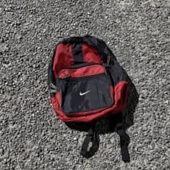 希少】90s NIKEバックパック Y2K ブラック 赤黒リュック ビンテージ