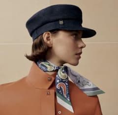 HERMES デニムキャスケット インディゴ 58サイズ一回短時間使用のみの 