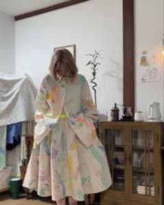 303 はじけた夏に ペイント柄 長袖シャツ - メルカリ