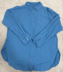 GU 長袖シャツ ブルーのサムネイル