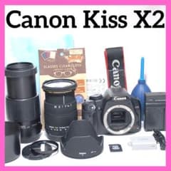 望遠レンズデビューに✨Canon Kiss X2✨ダブルレンズ✨簡単操作 - メルカリ