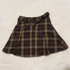 dazzlin チェック柄ミニスカート ベルト付きのサムネイル