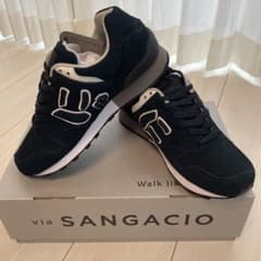 via SANGACIO スニーカー ネイビー 24cmのサムネイル