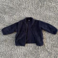 キッズ フリースジャケット ネイビー　無印良品のサムネイル