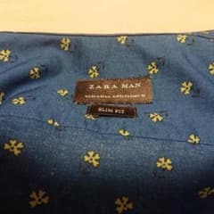 激安！ZARA MAN シャツ ユニセックス　デザイン スリムフィットのサムネイル