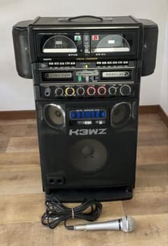 SANYO】PAT-K3WZ 8トラック デッキ カラオケ機器 マイク付き - メルカリ