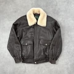90s】 G-1 A-2フライトレザージャケット 襟ボア ビンテージ 本革 M