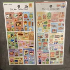 セリア　ステッカーセレクション　スーパー　コンビニ