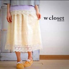Hiyoriさま☆w closet フラワーレーススカートのサムネイル