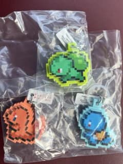 ポケモン　Pixel Art つれあるきマスコット　めじるしアクセサリー　3種のサムネイル