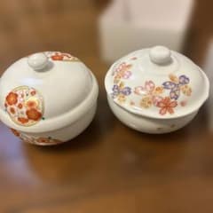 有田焼 錦松梅 光峰作 蓋付き小鉢 2つセット - メルカリ