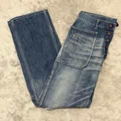 glamb ダメージ 加工 デニム パンツ 1 グラム 古着 バイカー ジーンズ glamb グラム デニムパンツ ダメージ 加工 ヒゲ アタリ BZ21 - メルカリ