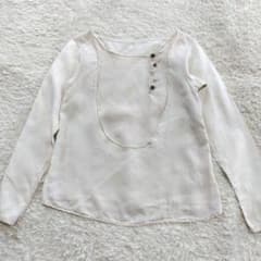 KAPTAL キャピタル　ナチュラル系 長袖リネンブラウス 切りっぱなしデザイン KAPTAL キャピタル ナチュラル系 長袖リネンブラウス 切りっぱなし