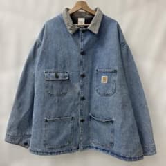 90s カーハート carhartt USA製 ブランケット デニムカバーオール