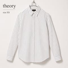 [先月購入品]Theory アイボリー ストライプ 長袖シャツ セオリー 長袖シャツ ストライプ XS ホワイト 定番 美品 - メルカリ