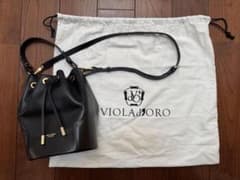 VIOLAd’ORO TRERO 2way巾着バッグ【ブラック】のサムネイル