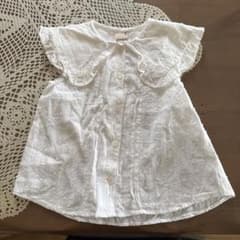petit main 半袖フリルシャツ 100cmのサムネイル