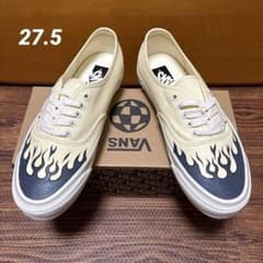 美品　ハンドペイント　Vans フレイムデザイン スニーカー　27cm 黒 新品 未使用 ハンドペイント Vans フレイムデザイン 27.5cm - メルカリ
