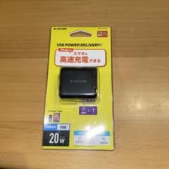 未開封　エレコム USB コンセント 充電器 ELECOM 17BK BLACKのサムネイル